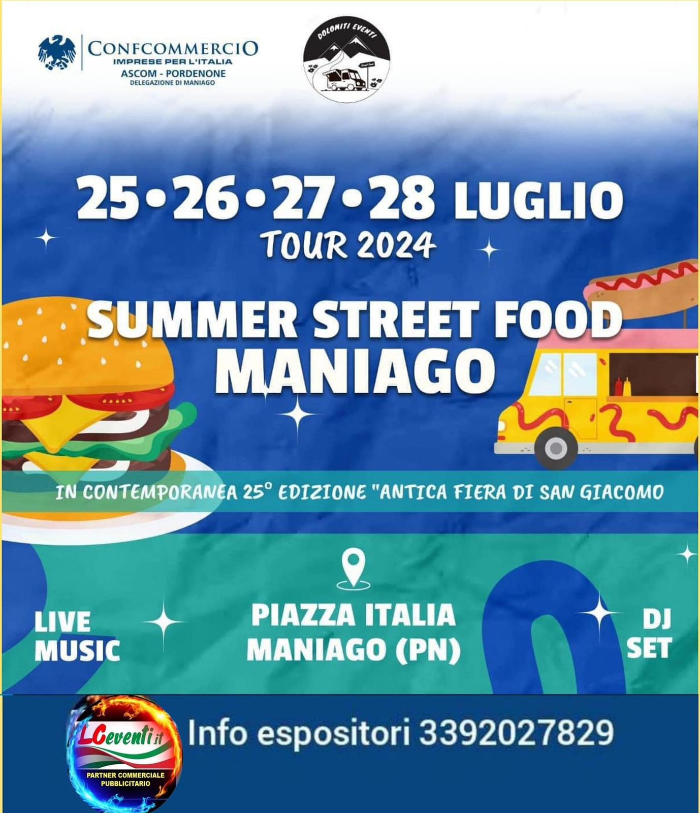 MANIAGO (PN): Summer Street Food 2024